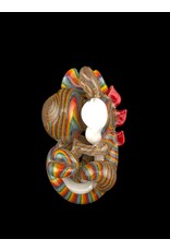 Bob the Glass blower Crushed Opal Reversal Fetal Yoshi Pendant BTGB