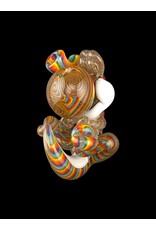 Bob the Glass blower Crushed Opal Reversal Fetal Yoshi Pendant BTGB