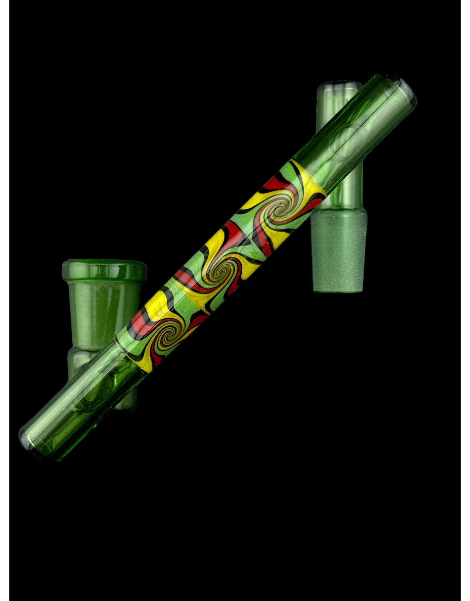 Borosyndicate Boro Drop Down 14m-14F Adapter Worked 3 Section Color Green