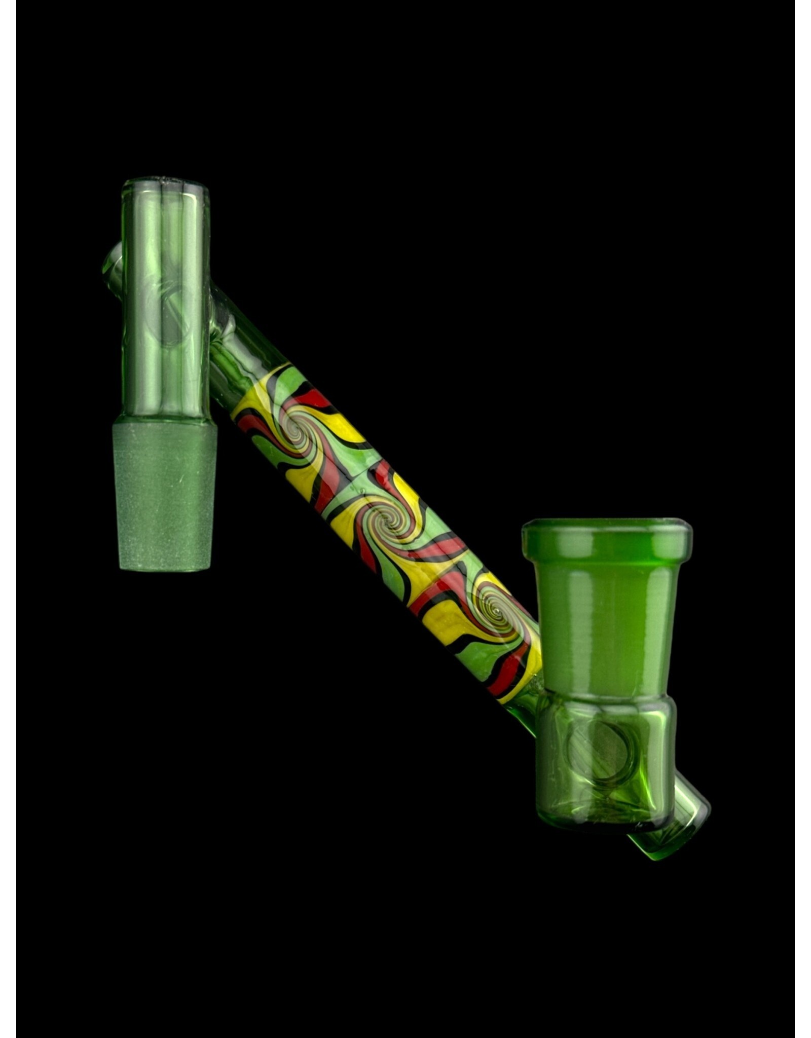 Borosyndicate Boro Drop Down 14m-14F Adapter Worked 3 Section Color Green