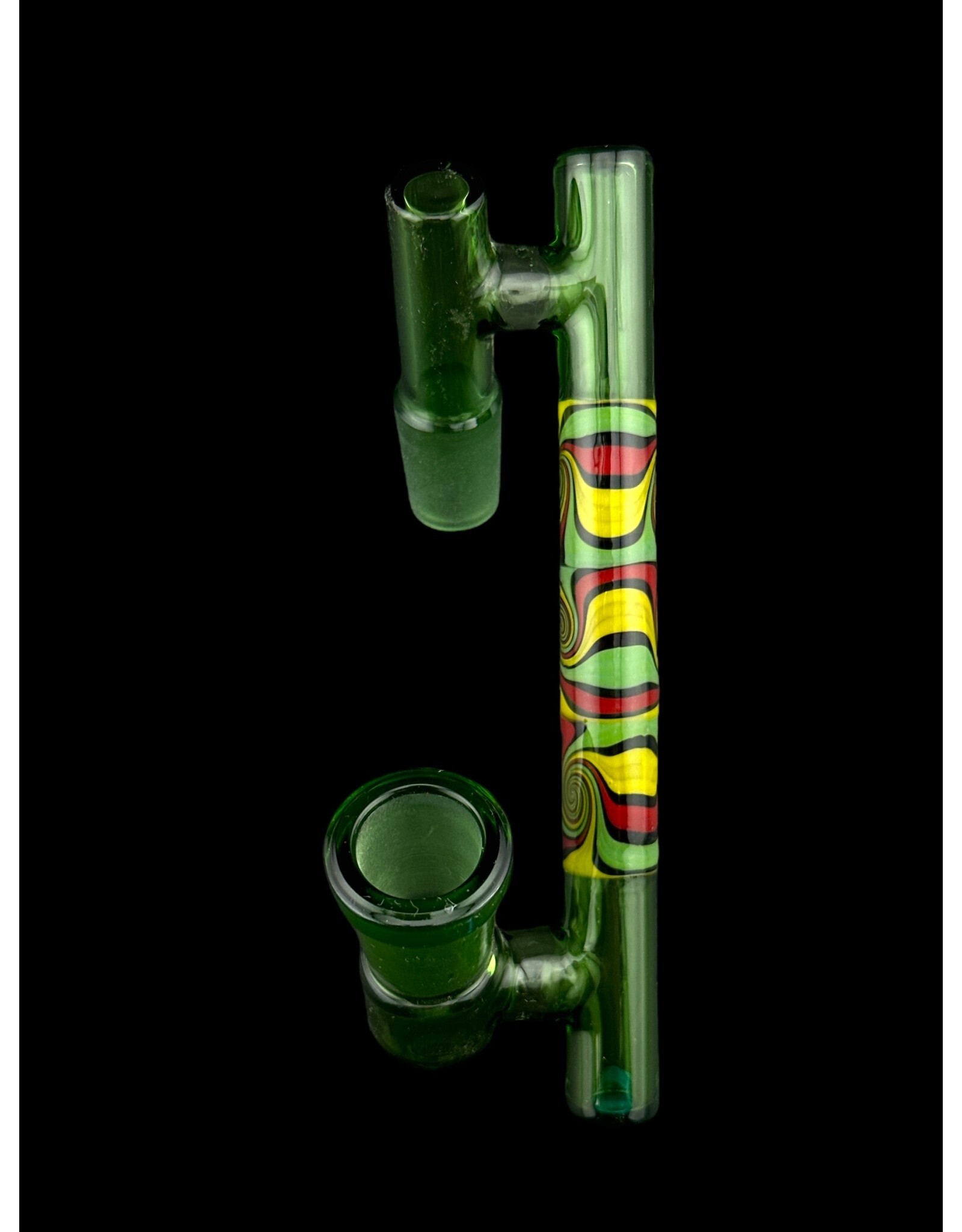 Borosyndicate Boro Drop Down 14m-14F Adapter Worked 3 Section Color Green