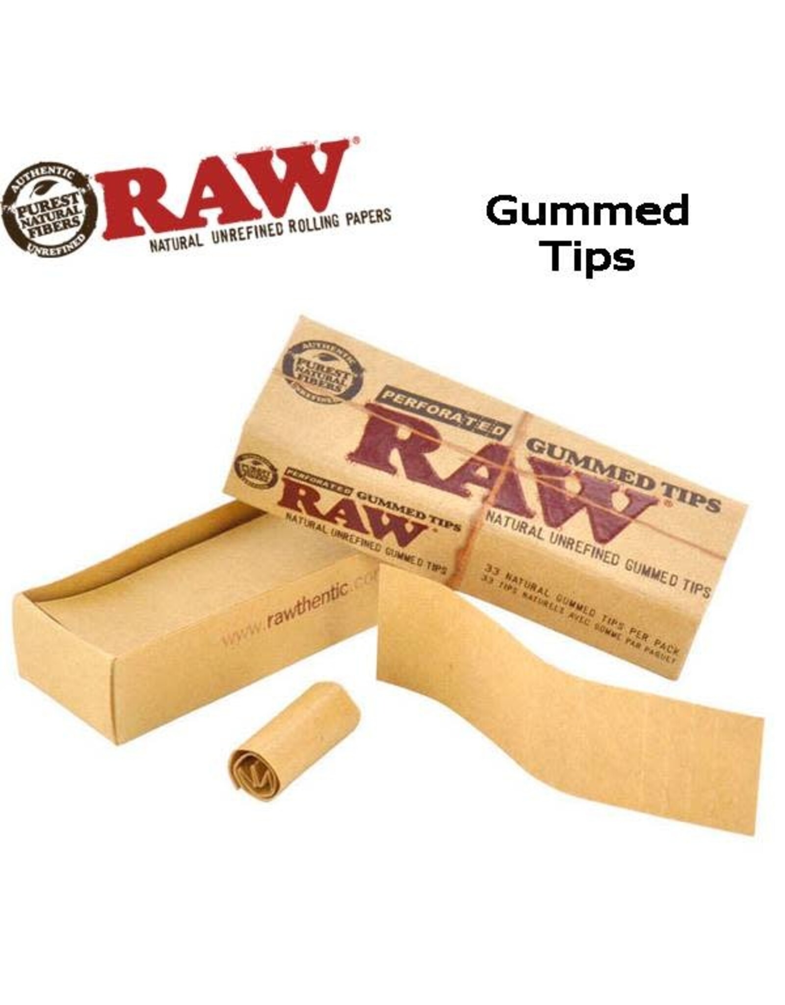 Raw Raw Perforated Gummed Tips