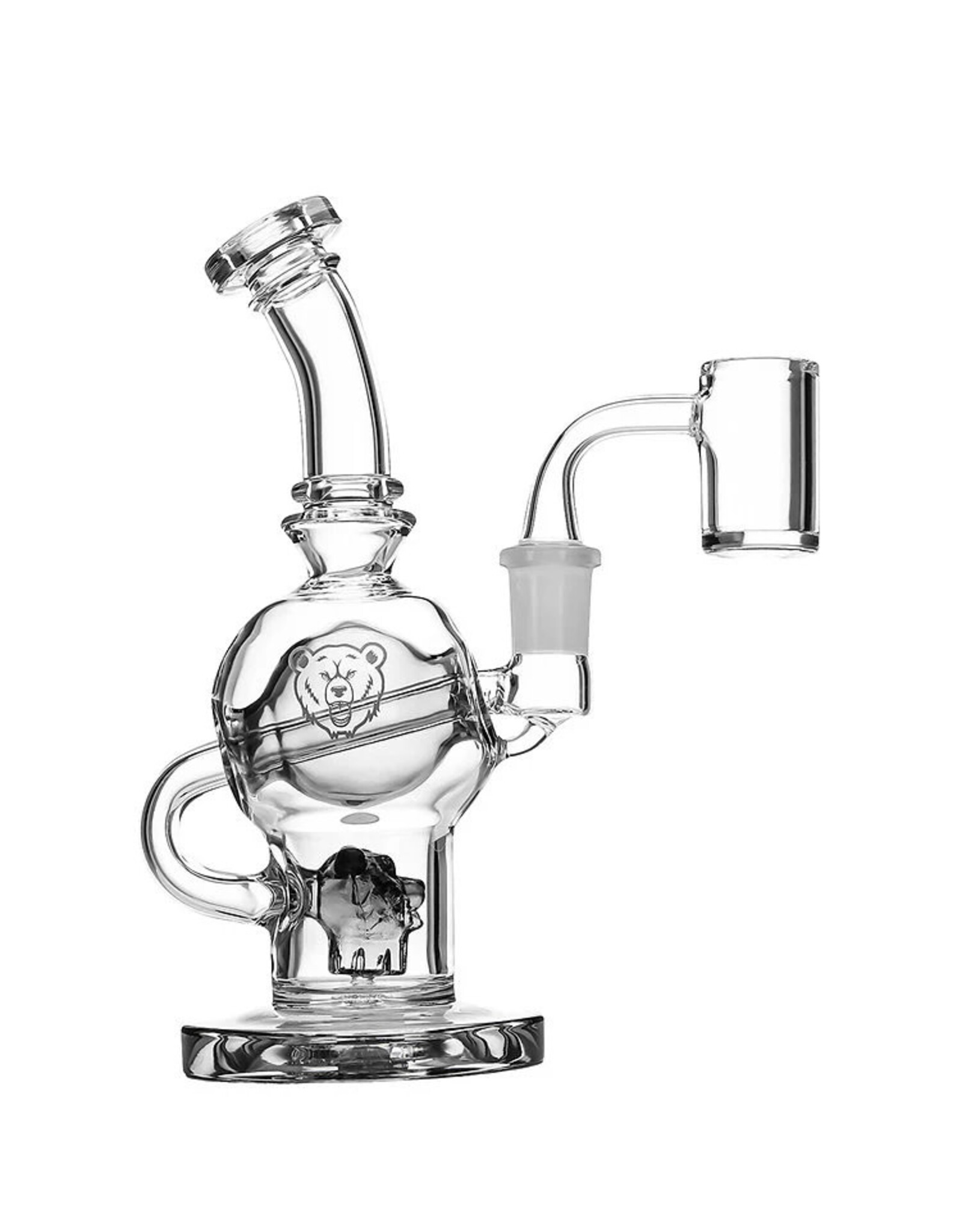 Bear Quartz Bear Quartz Sphere Black Rig With Banger And Spinner Cap
