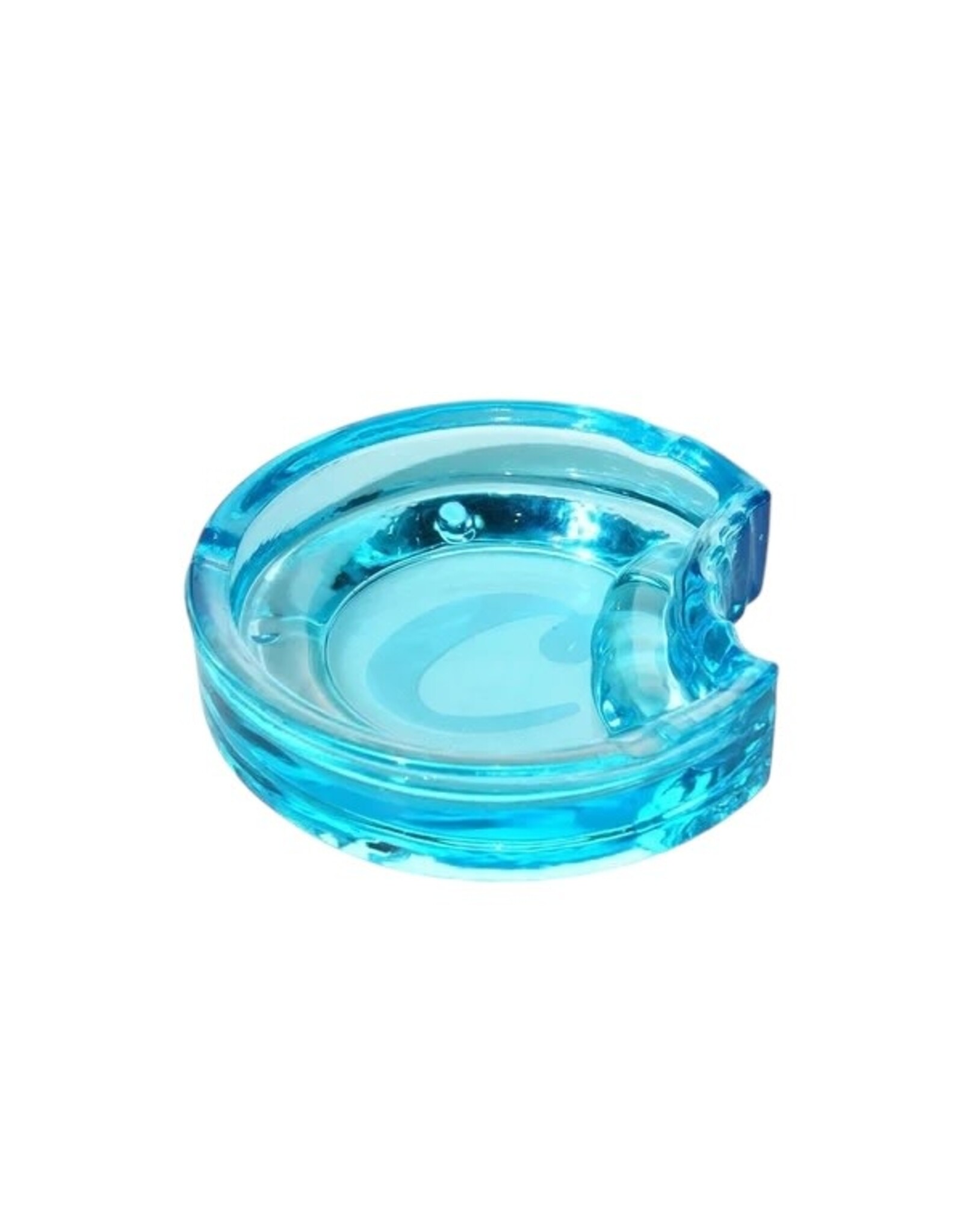 cookies Cookies C Bite Glass Ashtray Blue