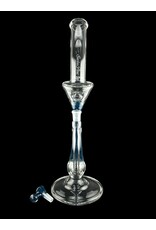 Swiss Perc Swiss Perc Full Size Side Feeder With Triple Donut Swoop Bent Neck Blue Stardust #96 of #100