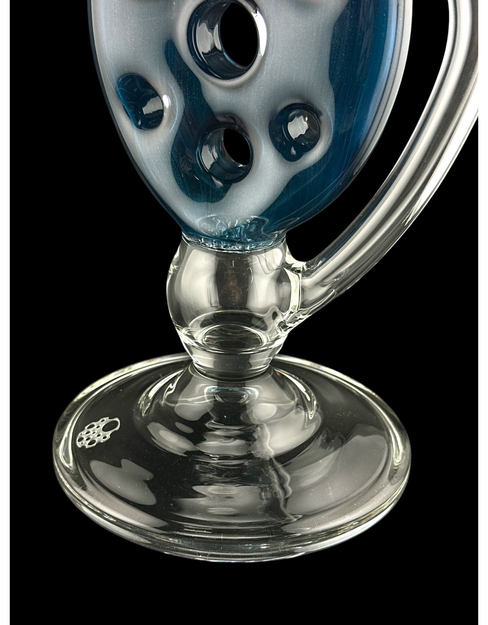 Swiss Perc Swiss Perc Full Size Side Feeder With Triple Donut Swoop Bent Neck Blue Stardust #96 of #100