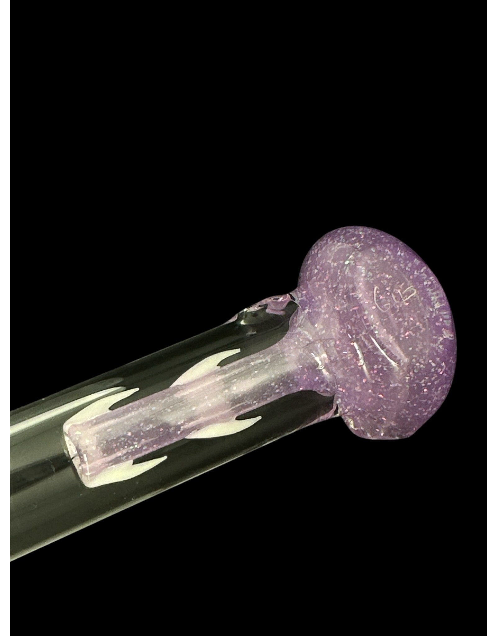 gus glass Crushed Opal Dragon Spoon CFL Green To Purple