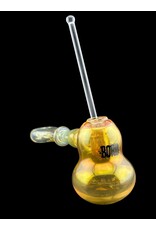 Borosyndicate Boro Pollen Bowl Fumed Hammer Style Pipe With Donut Mouthpiece