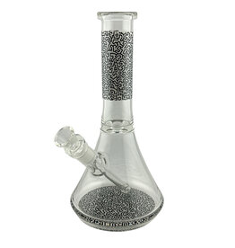 Keith Haring Keith Haring Glass Water Pipe White And Black Beaker