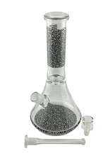 Keith Haring Keith Haring Glass Water Pipe White And Black Beaker