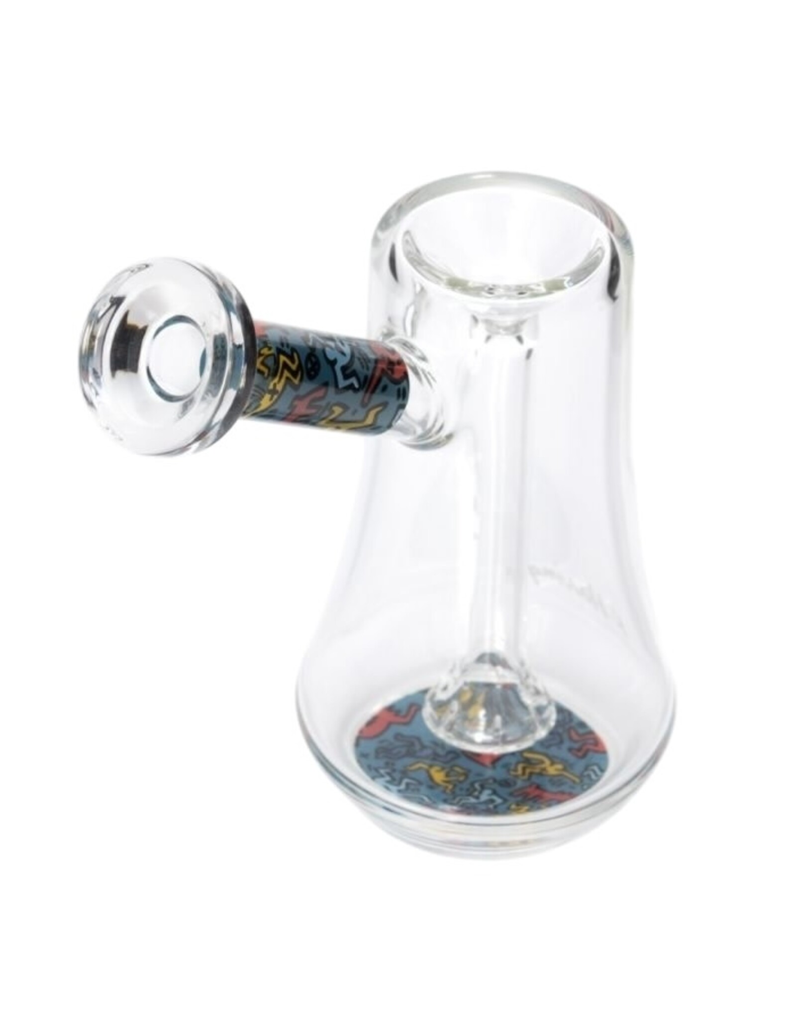 Keith Haring Keith Haring Glass Bubbler Multi Blue