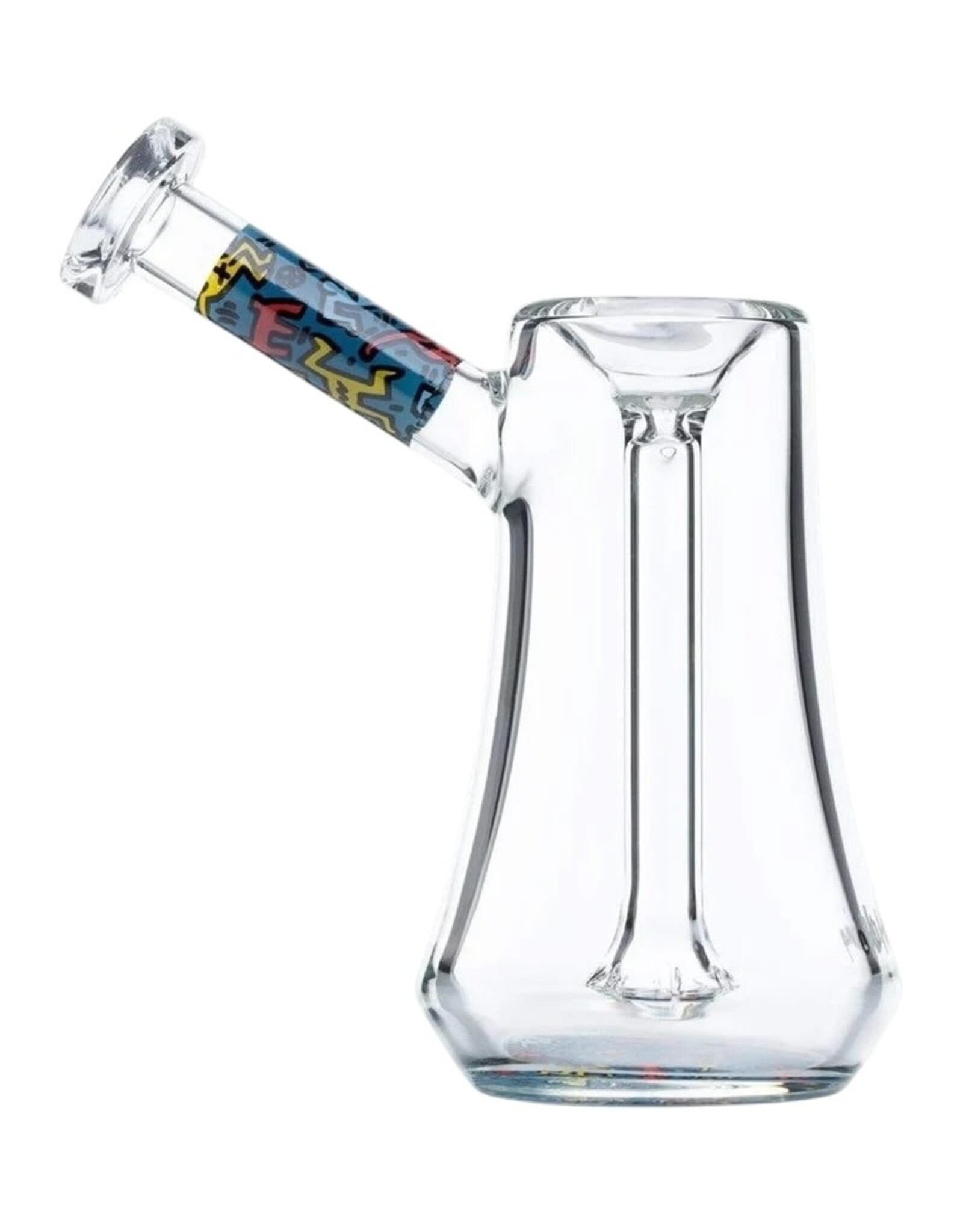 Keith Haring Keith Haring Glass Bubbler Multi Blue