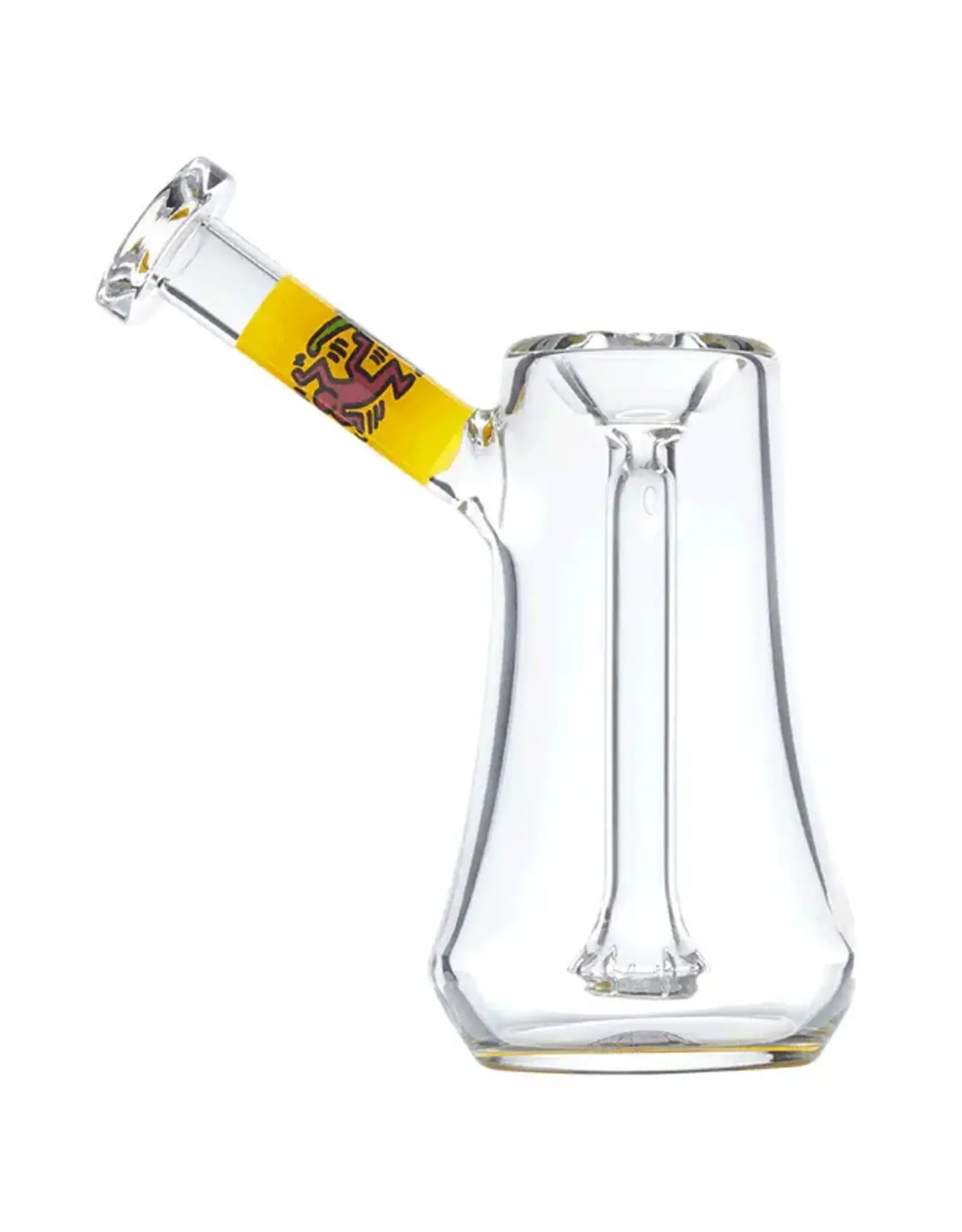 Keith Haring Keith Haring Glass Bubbler Multi Yellow