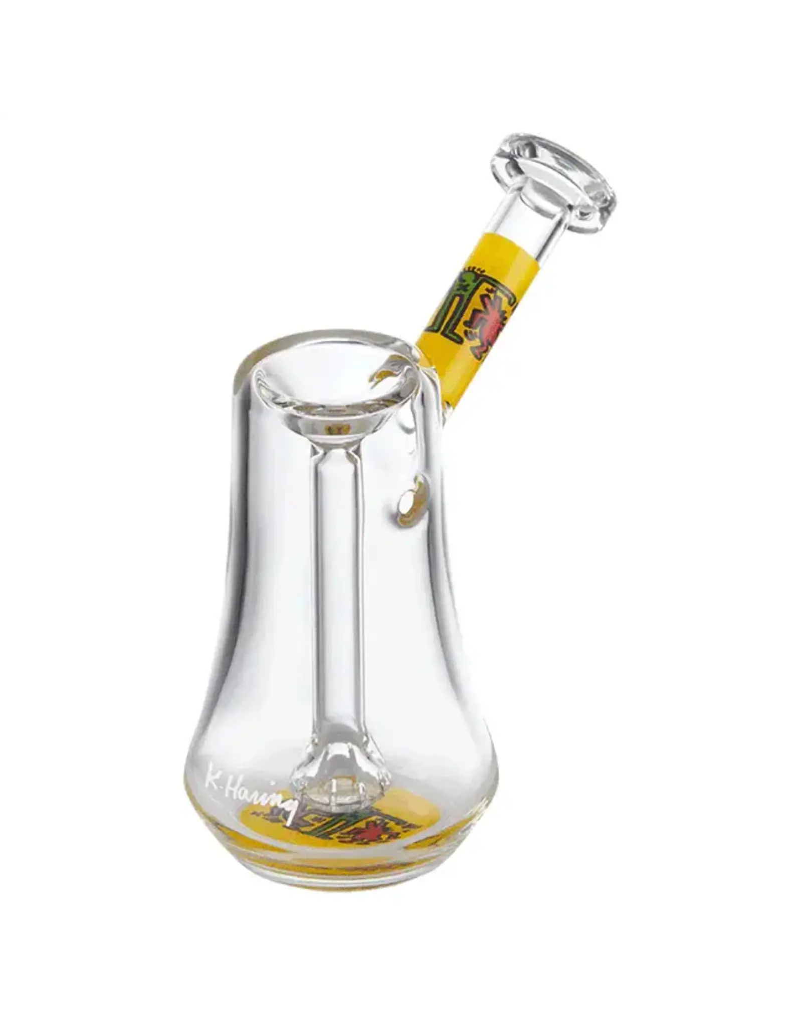 Keith Haring Keith Haring Glass Bubbler Multi Yellow