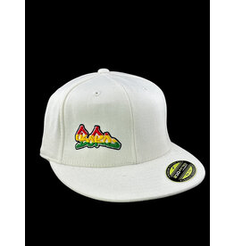 Borosyndicate Boro White hat with Rasta thread 210 fitted 6 7/8 - 7 1/4