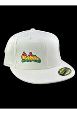 Borosyndicate Boro White hat with rasta thread 210 fitted 7 1/4 - 7 5/8