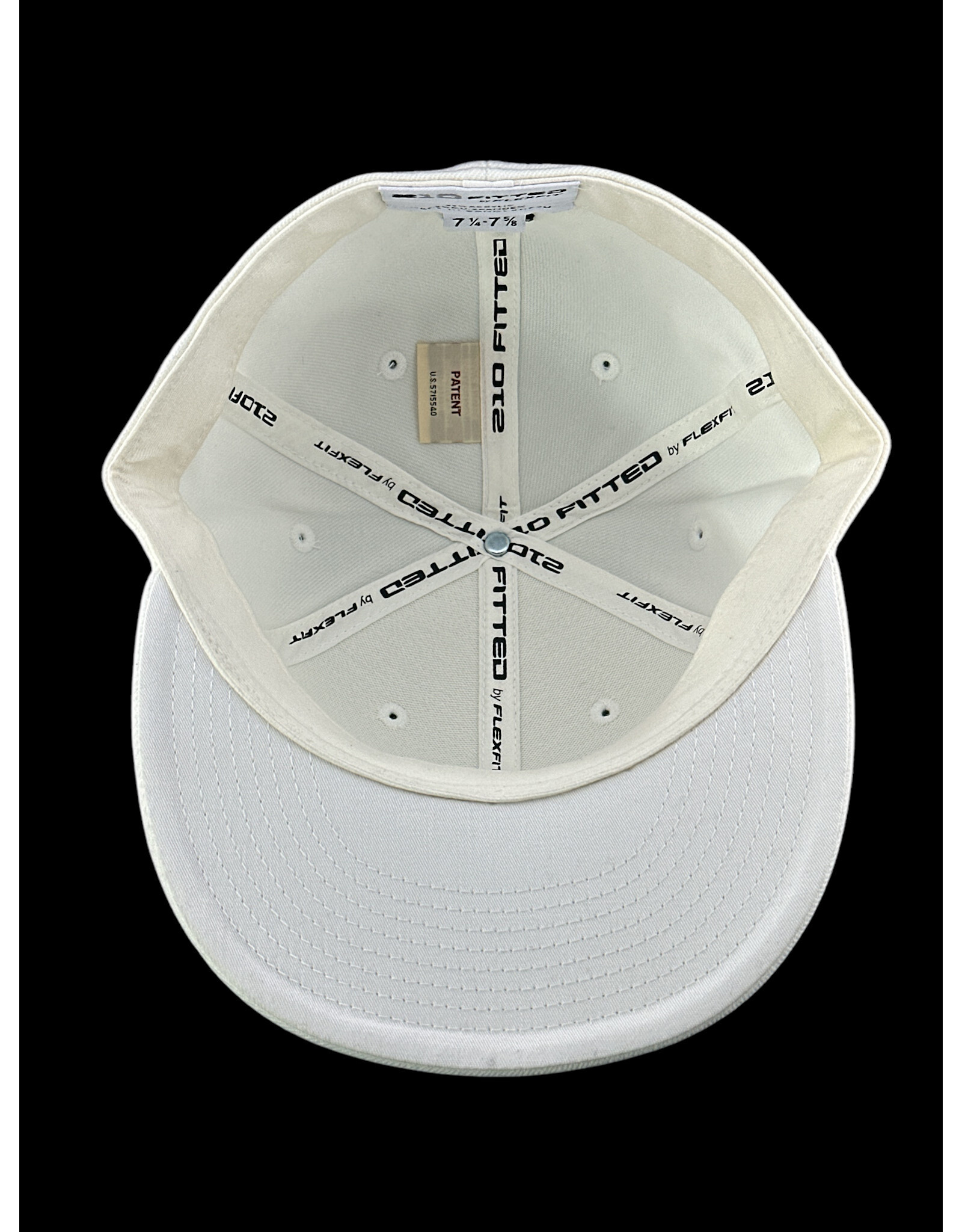 Borosyndicate Boro White hat with rasta thread 210 fitted 7 1/4 - 7 5/8
