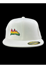 Borosyndicate Boro White hat with rasta thread 210 fitted 7 1/4 - 7 5/8