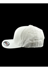 Borosyndicate Boro White hat with black thread flexfit L / XL