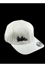 Borosyndicate Boro White hat with black thread flexfit L / XL