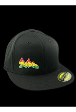 Borosyndicate Boro Black hat with rasta thread 210 fitted  6 7/8  - 7 1/4