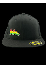 Borosyndicate Boro Black hat with rasta thread 210 fitted  6 7/8  - 7 1/4