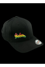Borosyndicate Boro Black hat with rasta thread flexfit S / M