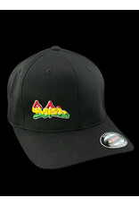 Borosyndicate Boro Black hat with rasta thread flexfit L / XL