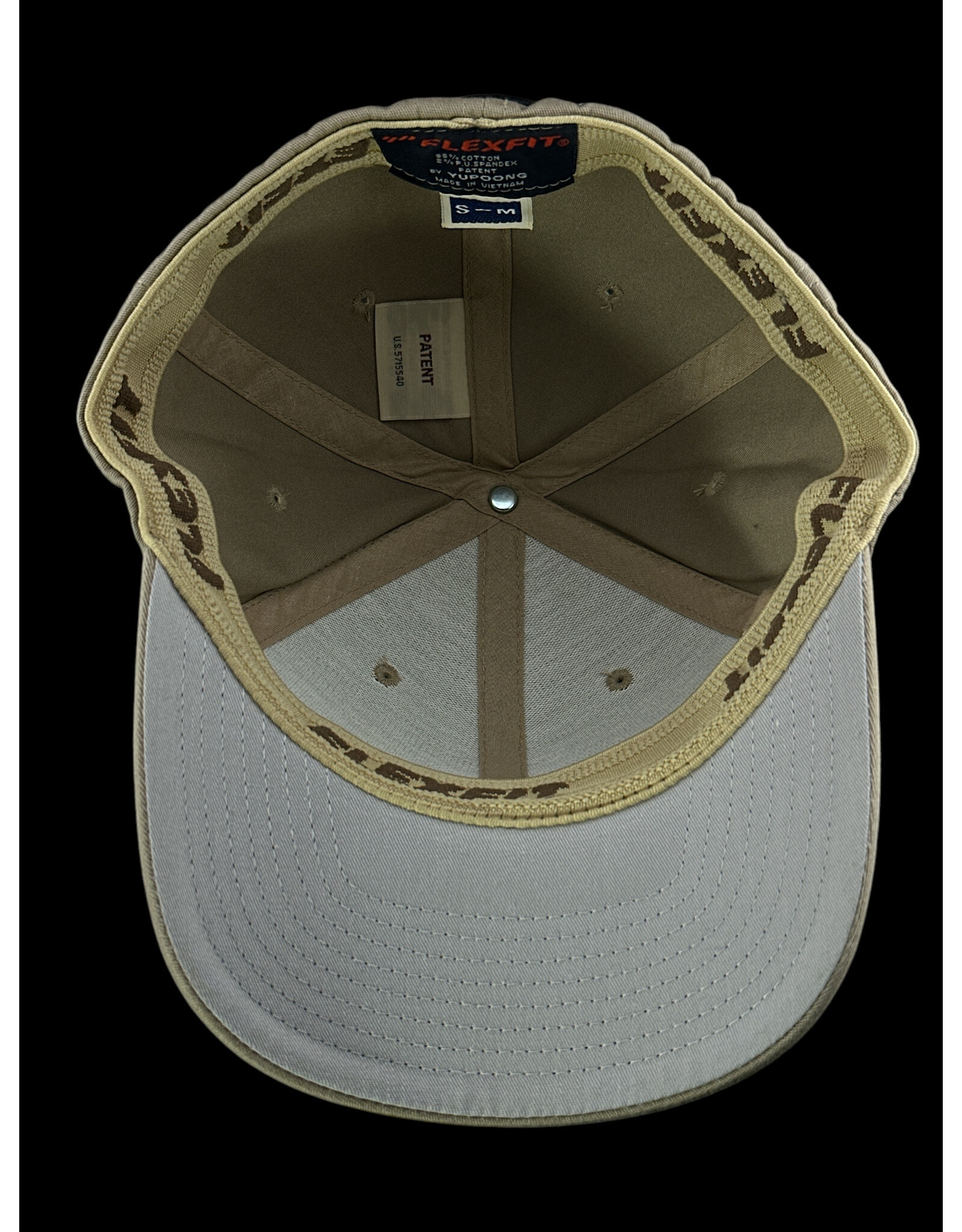 Borosyndicate Boro Tan hat with black thread flexfit S / M
