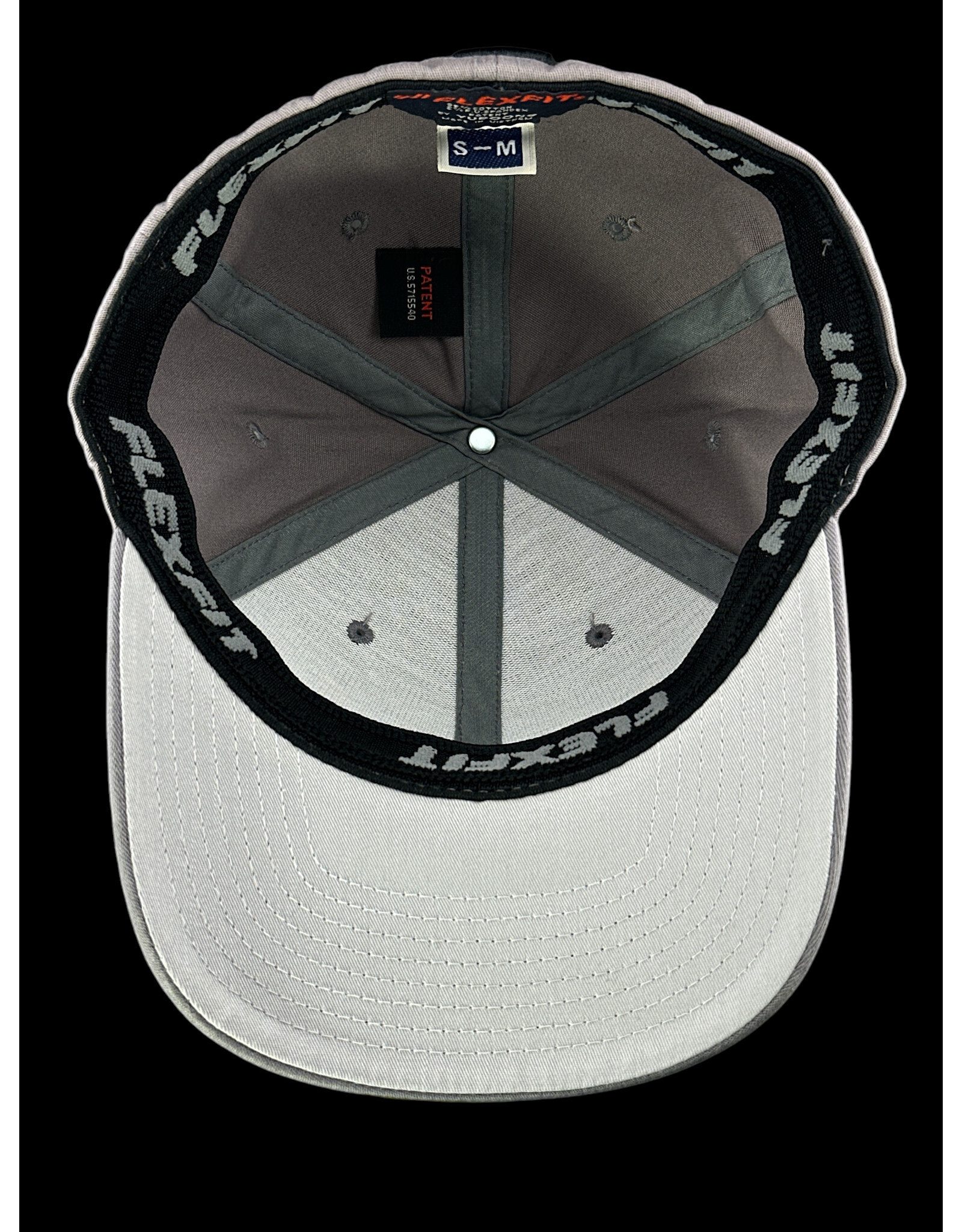 Borosyndicate Boro Dark grey hat with black thread flexfit S / M