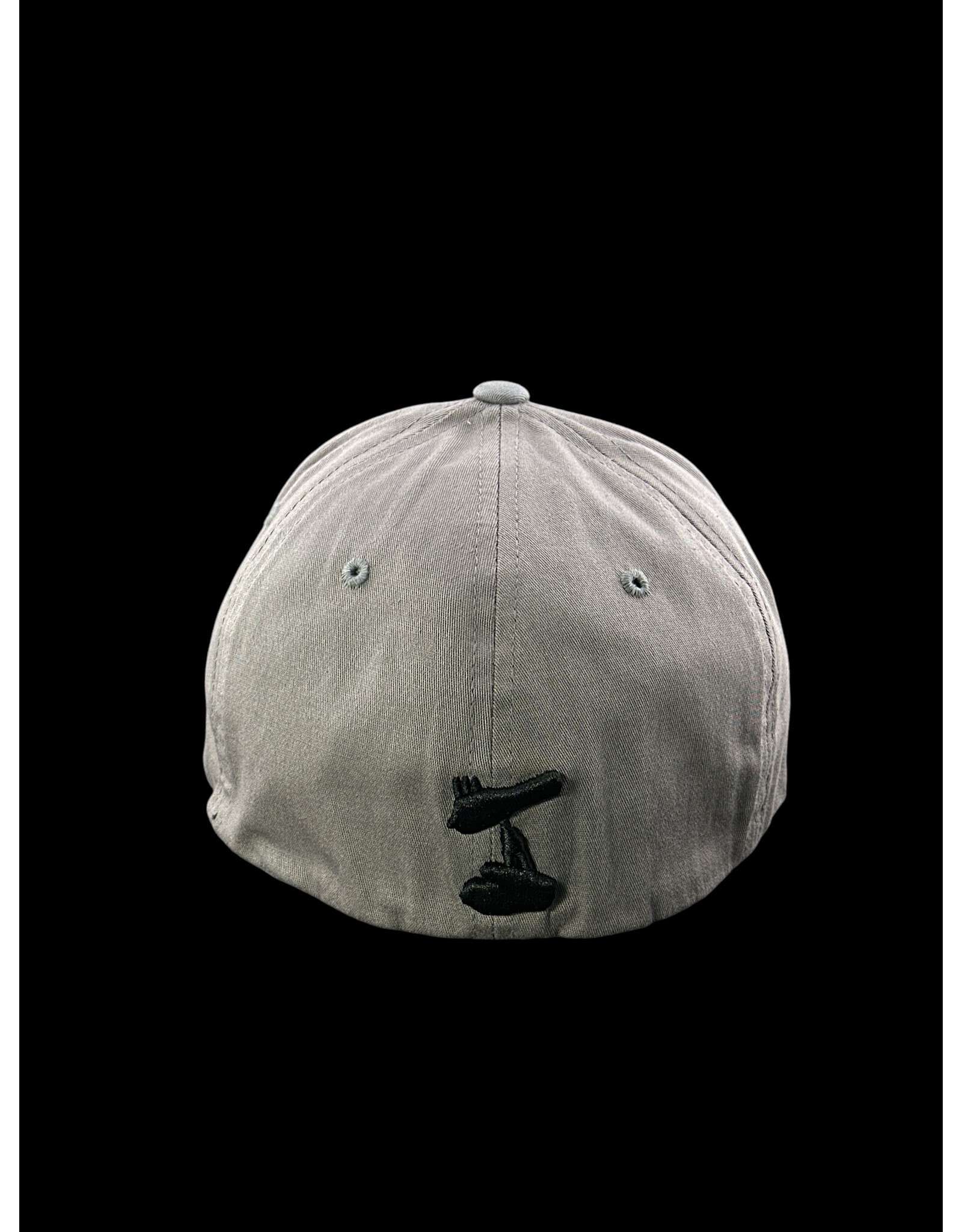 Borosyndicate Boro Dark grey hat with black thread flexfit S / M
