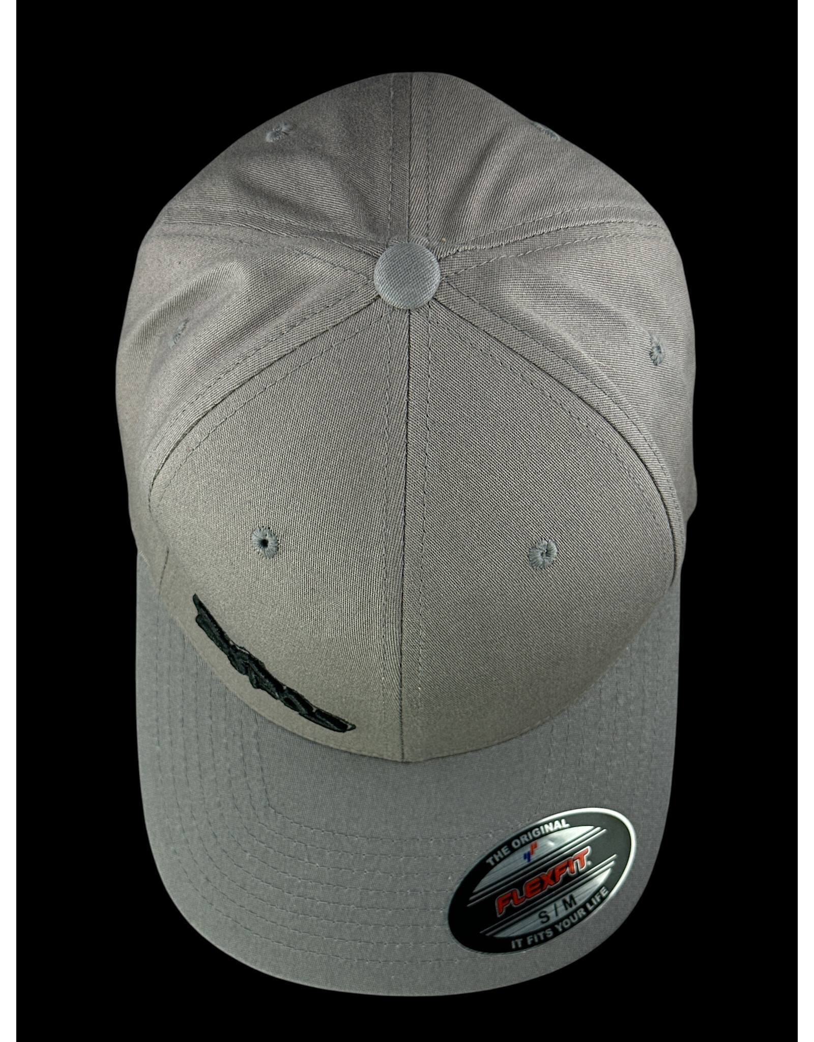 Borosyndicate Boro Dark grey hat with black thread flexfit S / M