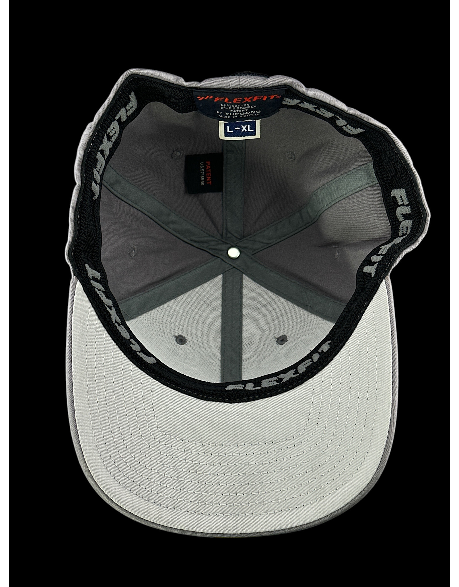 Borosyndicate Boro Dark grey hat with black thread flexfit L / XL