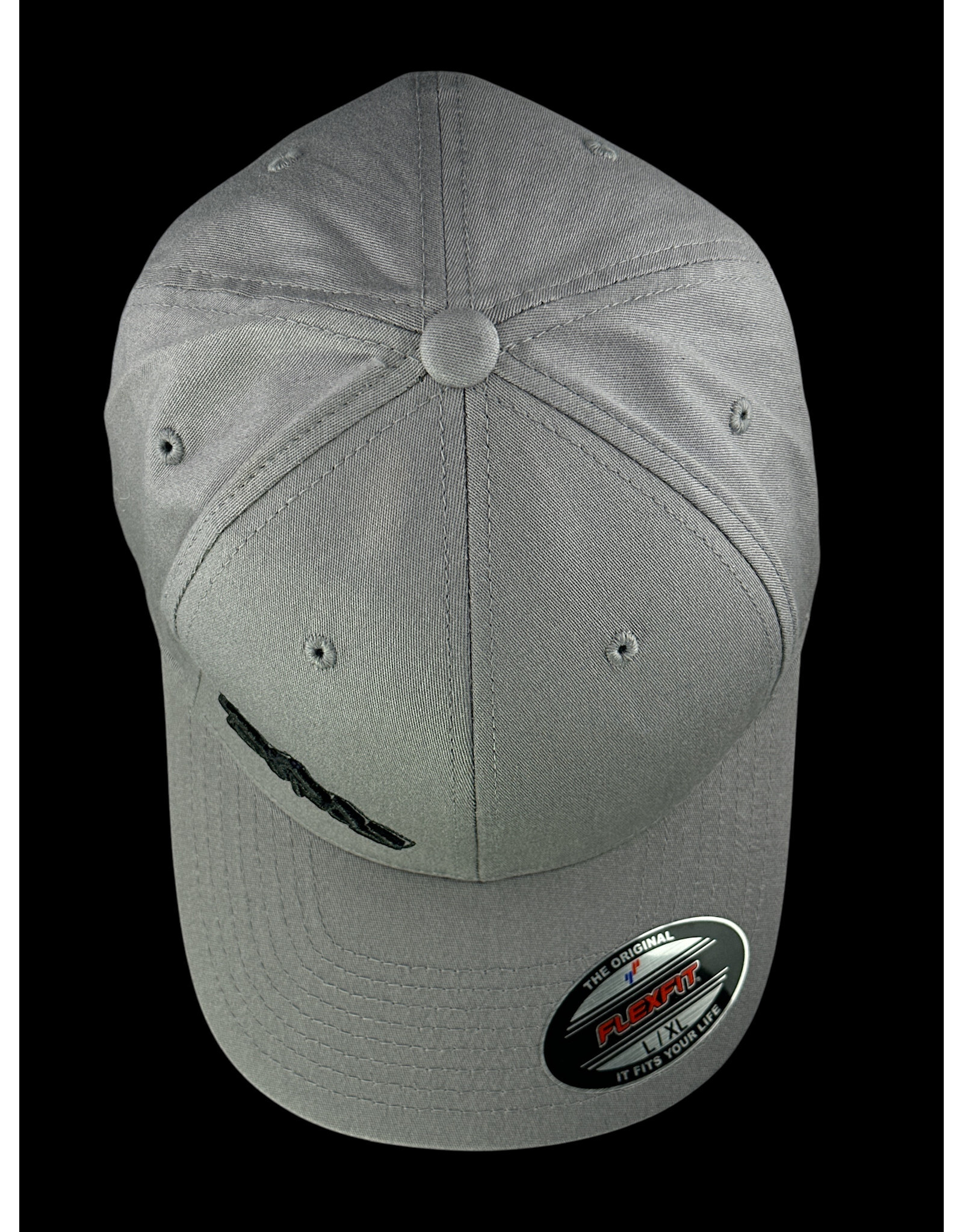 Borosyndicate Boro Dark grey hat with black thread flexfit L / XL