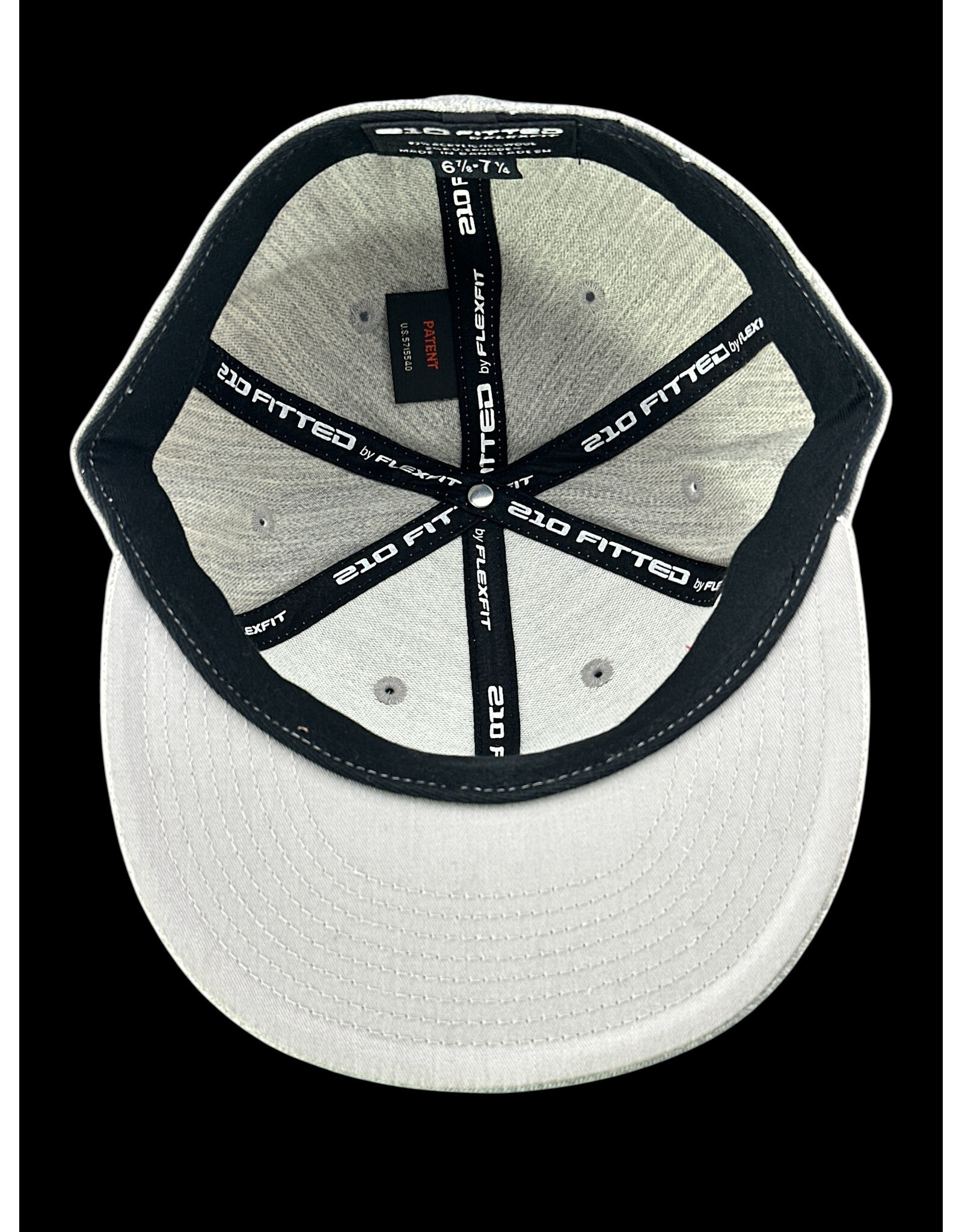 Borosyndicate Boro Grey hat with Rasta thread 210 fitted 6 7/8 - 7 1/4