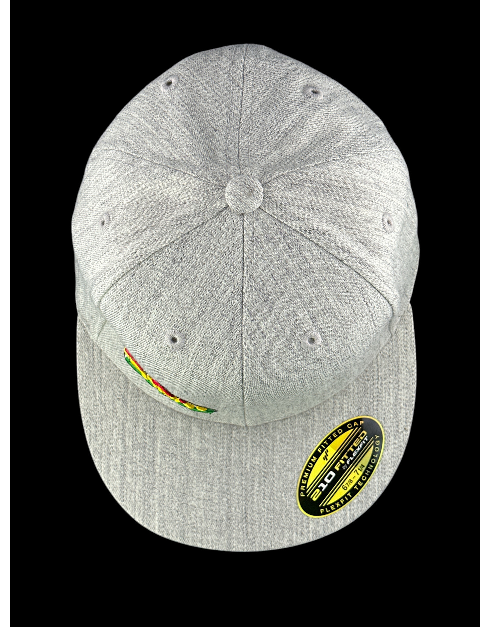 Borosyndicate Boro Grey hat with Rasta thread 210 fitted 6 7/8 - 7 1/4