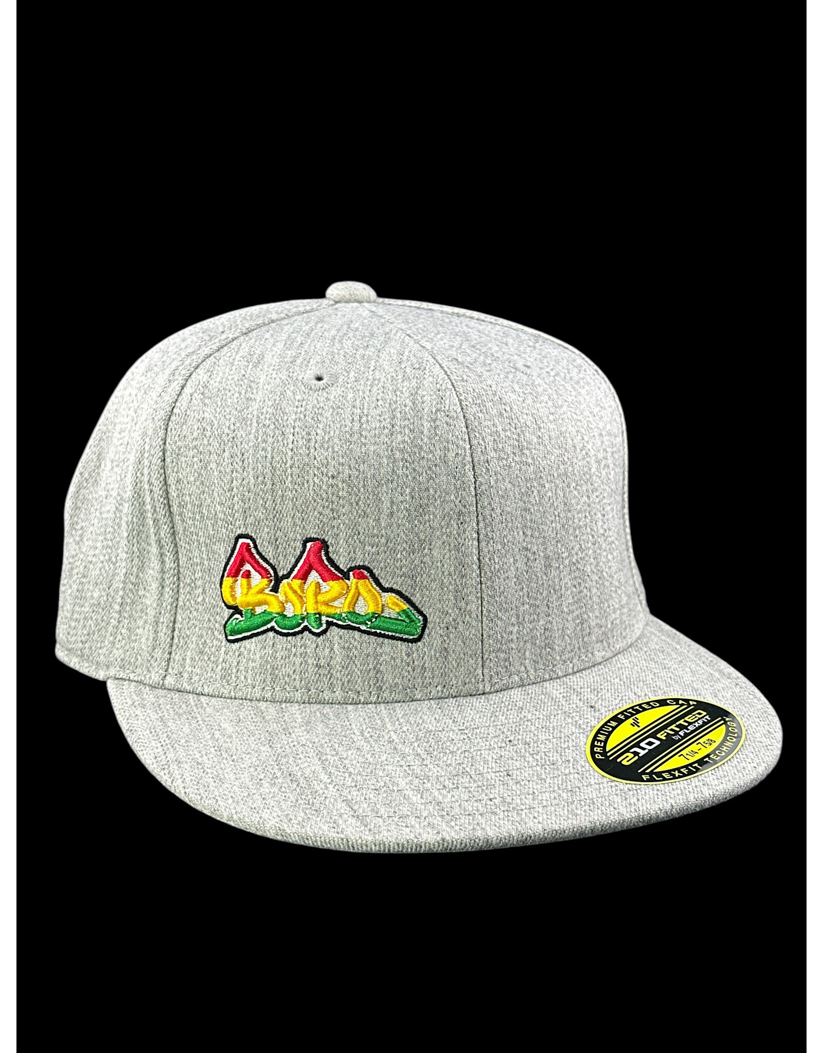 Borosyndicate Boro Grey hat with Rasta thread 210 fitted 7 1/4 - 7 5/8