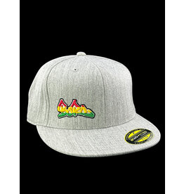 Borosyndicate Boro Grey hat with Rasta thread 210 fitted 7 1/4 - 7 5/8