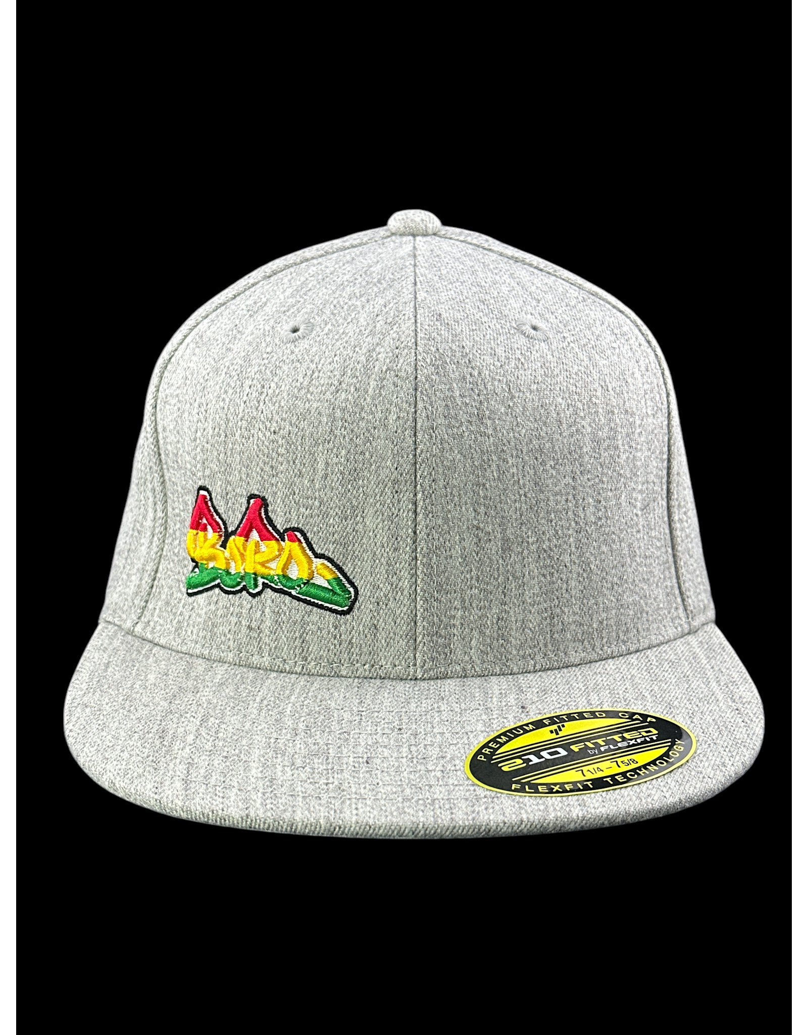Borosyndicate Boro Grey hat with Rasta thread 210 fitted 7 1/4 - 7 5/8