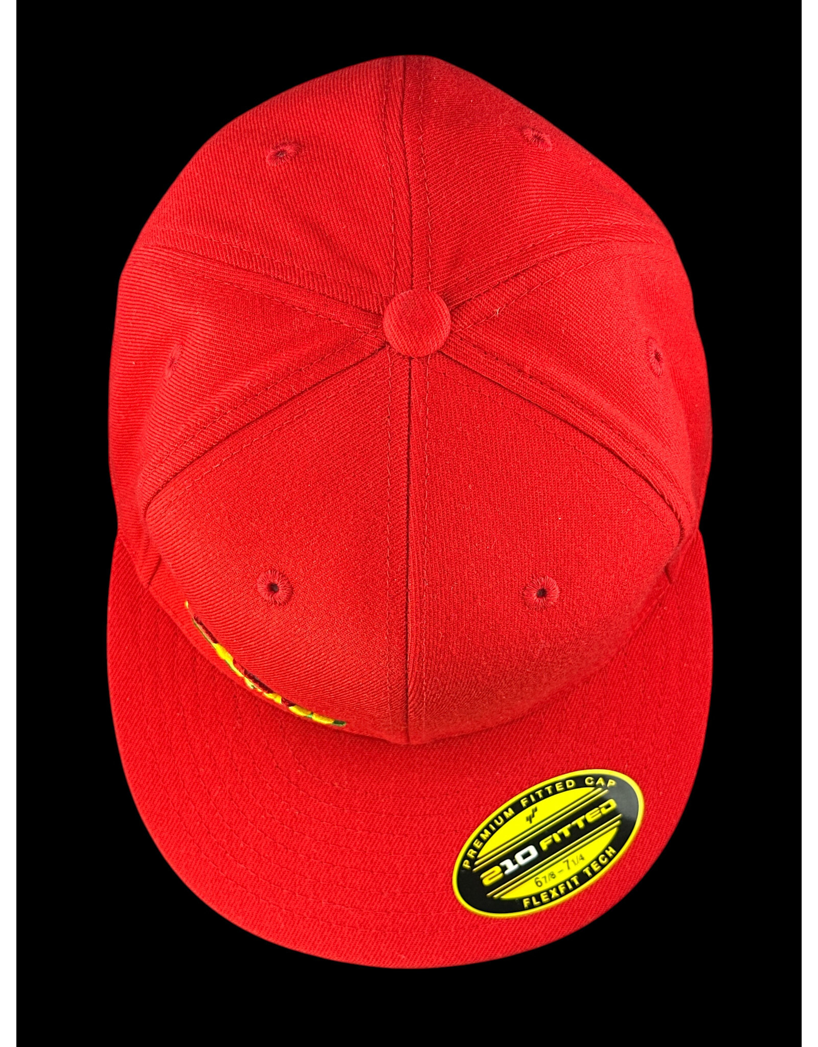 Borosyndicate Boro Red hat with Rasta thread 210 fitted 6 7/8 - 7 1/4