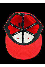 Borosyndicate Boro Red hat with rasta thread 210 fitted 7 1/4 - 7 5/8