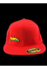Borosyndicate Boro Red hat with rasta thread 210 fitted 7 1/4 - 7 5/8