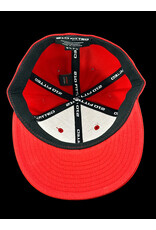 Borosyndicate Boro Red hat with black thread 210 fitted 6 7/8 - 7 1/4