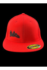 Borosyndicate Boro Red hat with black thread 210 fitted 6 7/8 - 7 1/4