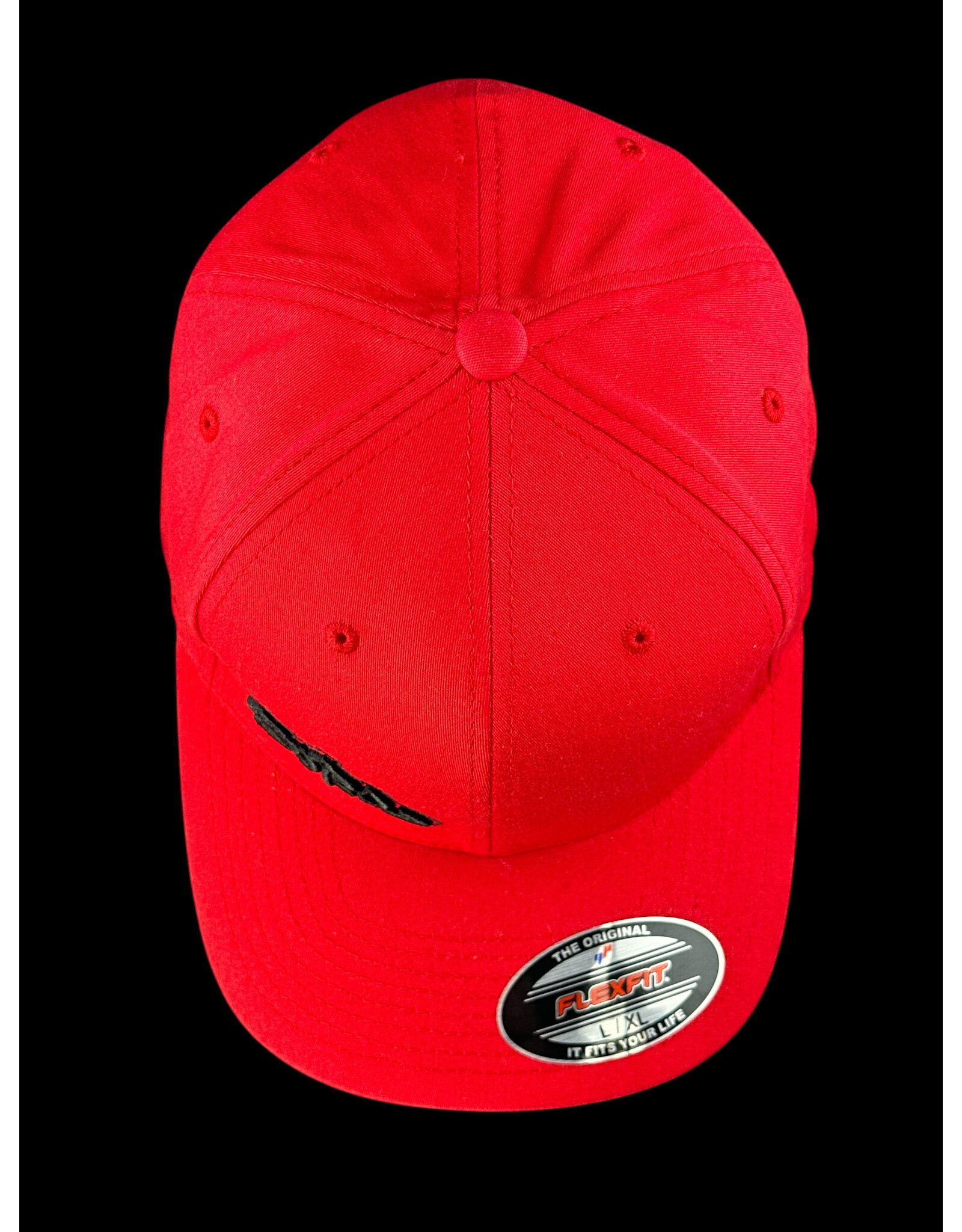 Borosyndicate Boro Red hat with black thread flexfit L / XL