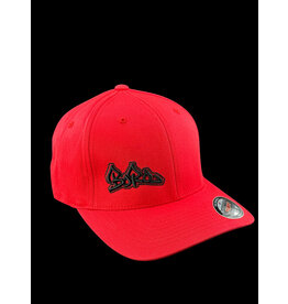 Borosyndicate Boro Red hat with black thread flexfit S / M