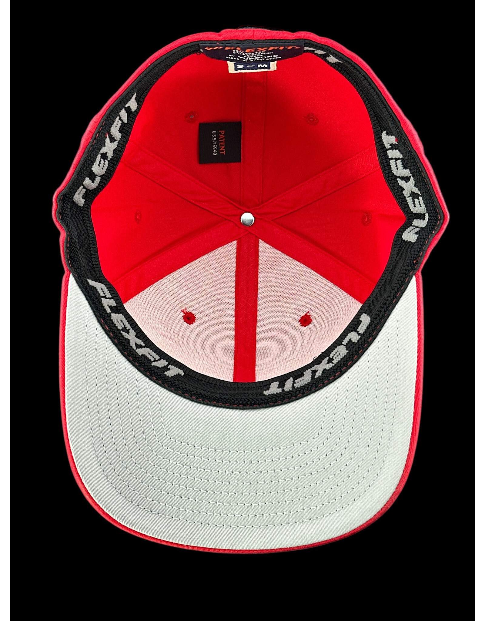 Borosyndicate Boro Red hat with black thread flexfit S / M
