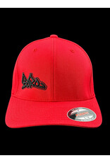 Borosyndicate Boro Red hat with black thread flexfit S / M