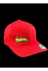 Borosyndicate Boro Red hat with rasta thread flexfit S / M