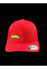 Borosyndicate Boro Red hat with rasta thread flexfit S / M